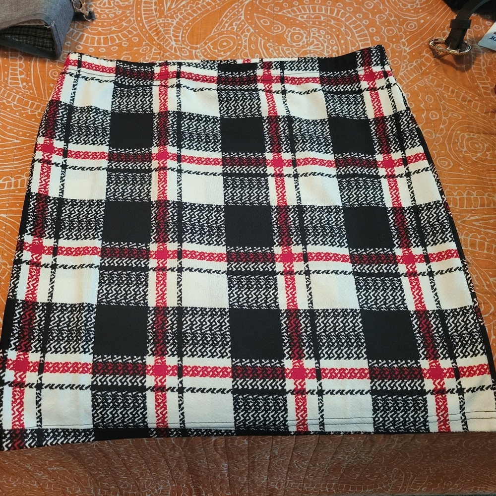 Plaid Bodycon skirt